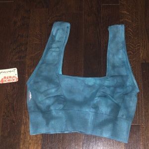 Free people movement square neck good karma bra womens size medium large